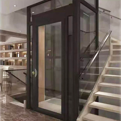 Classic Small Residential Home Villa Elevator 13 Persons Mirror Stainless Steel VVVF