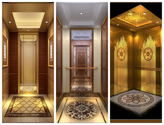 Mirror Stainless Steel Small Classic Elevators For Villas Lift 450 To 1600KG