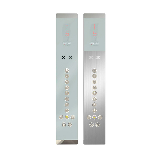 DC24V Stainless Steel Elevator COP Panel Elevator Lop And Cop Passenger Lift  Parts